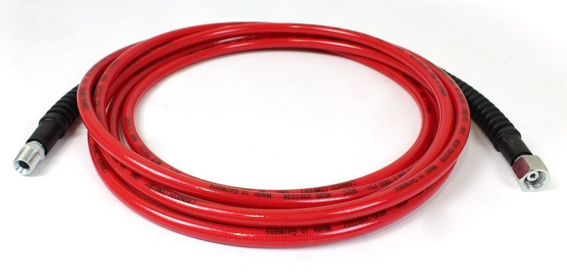 4 Metre Yüksek Basınçlı Oto Yıkama Hortumu 200 Bar Teflon Alman Malı Kırmızı