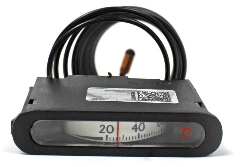 Pakkens 62x12 mm 0/+120 °C Arkadan Bağlantılı Gazlı Termometre 1mt Kapiler Boyu