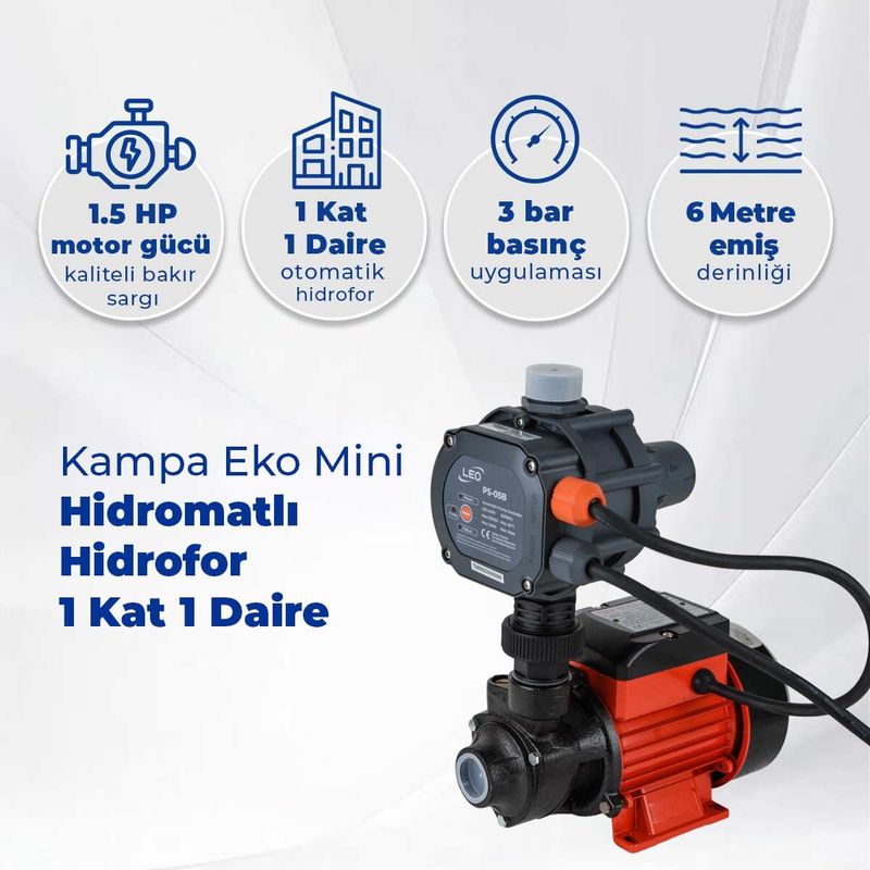 Eko Mini Hidromatlı Hidrofor 1 Kat 1 Daire