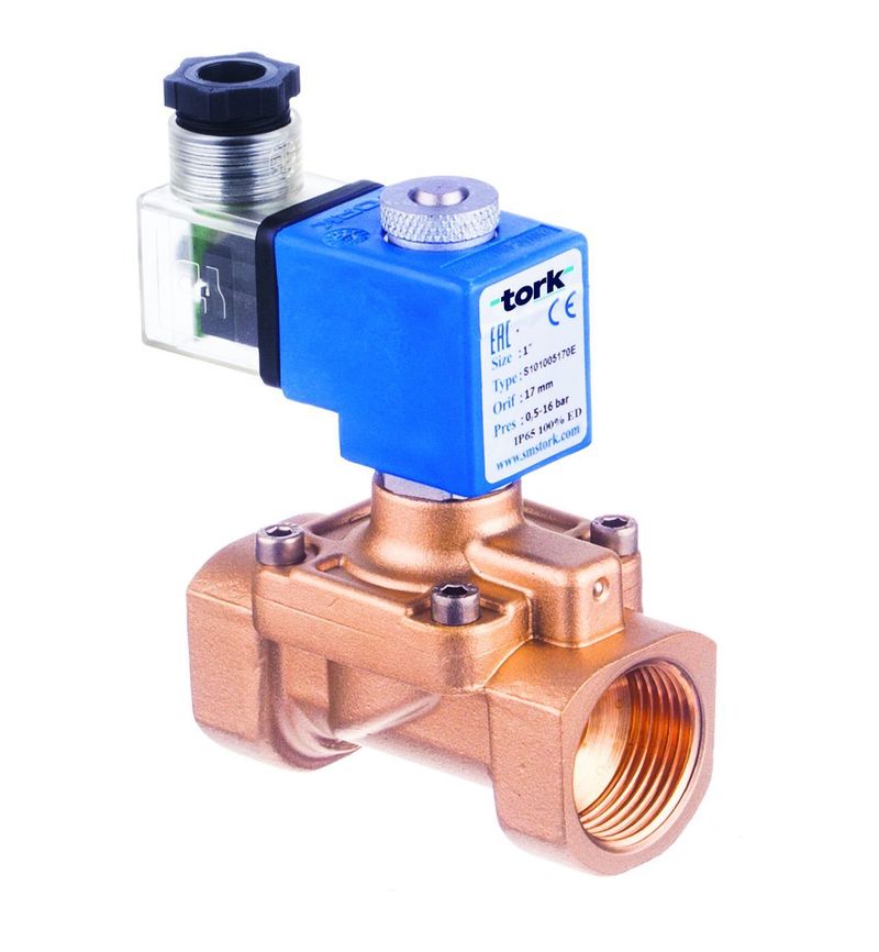 Tork S1013 Genel Maksat Solenoid Valf Pilot Kumandalı N.Kapalı 1'' - 0.5 - 40 Bar - 24 VDC