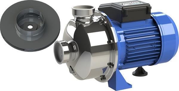 Sumak SMINOX/K-150TX AISI 316 INOX Paslanmaz Santrifüj Pompa Kapalı Fan Trifaze (380V) 1.5HP