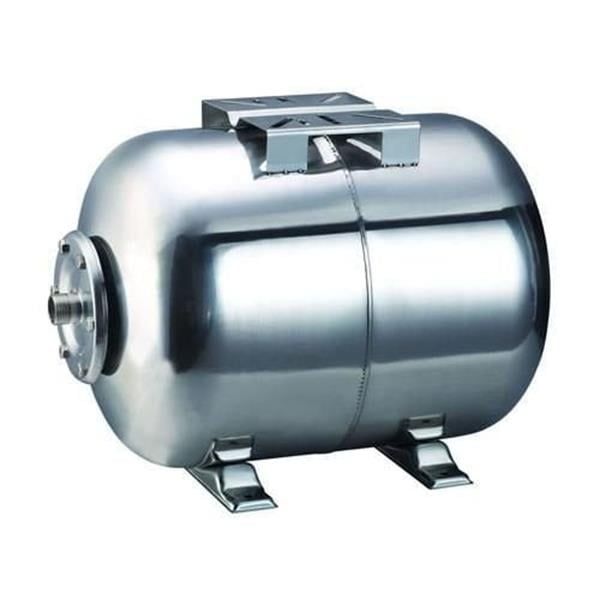 Hidrotank TY 24 Paslanmaz Yatay Hidrofor Genleşme Tankı 24 lt. Bağlantı Çapı 1''