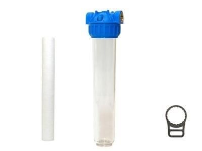 Aquafer 20 inç Spun Su Filtresi 1 inc 10 Mikron Sediment