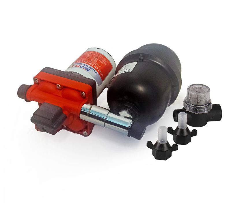 Seaflo 12 Volt 2 Lt Tanklı Otomatik Hidrofor, 11.3Lt 3.7Bar Tekne, Karavan Hidroforu