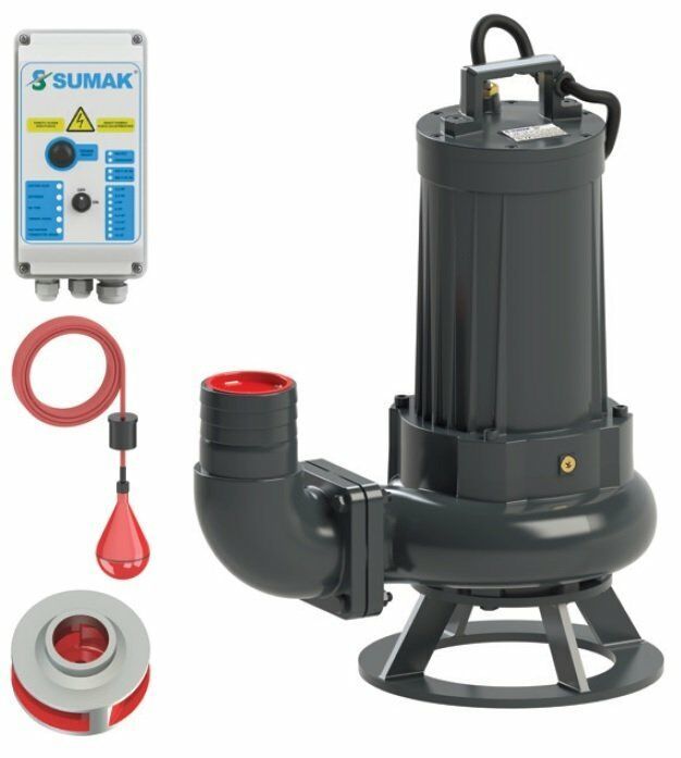 Sumak SDTB 75/4 Foseptik Dalgıç Pompa Trifaze 380V 7.5 Hp