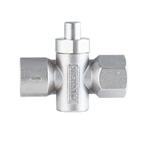 Pakkens Manometre Musluğu, Butonlu/Basmalı Manometre Valfi 6 bar 1/2''