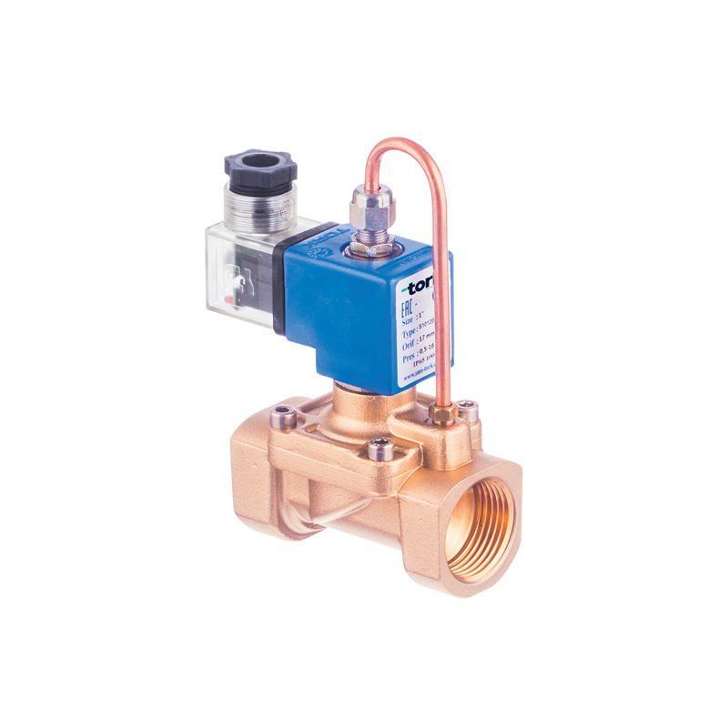 Tork S5012 Kompresör Solenoid Valf Pilot Kumandalı N.Açık Borulu 1'' - 0.5 - 16 Bar - 12 VDC