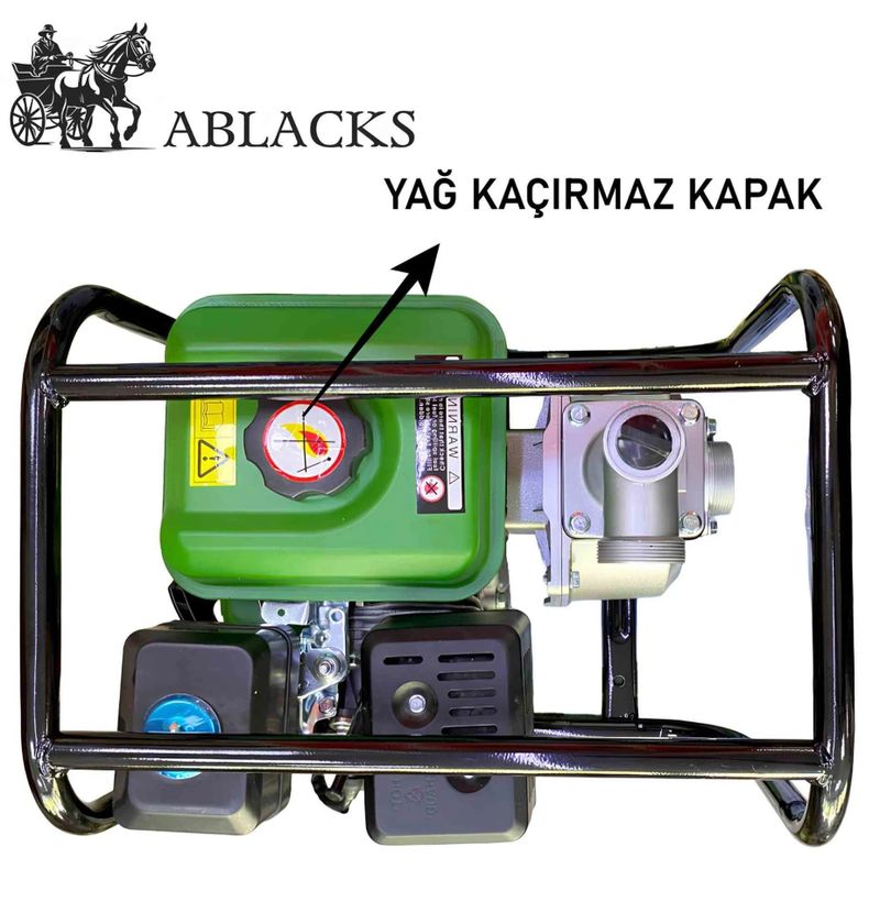 Ablacks 3 İnç Benzinli Su Pompası 6.5 Hp / 2.8 Bar / 700 Lt/Dk