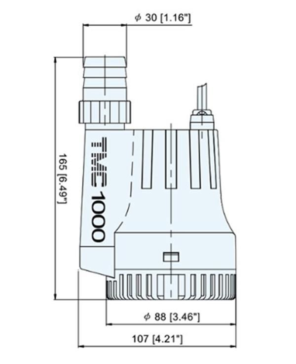 Tmc SR12222 Üst Çıkışlı Sintine Pompası 12V 1000 gph