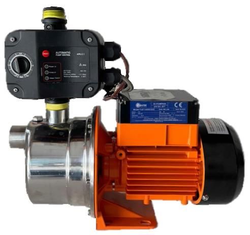 24 Volt DC Jet Solar Hidromatlı Hidrofor, Paslanmaz Gövdeli 33 mss 2.5 m³/h - TJET-400S/24V AUTO-E