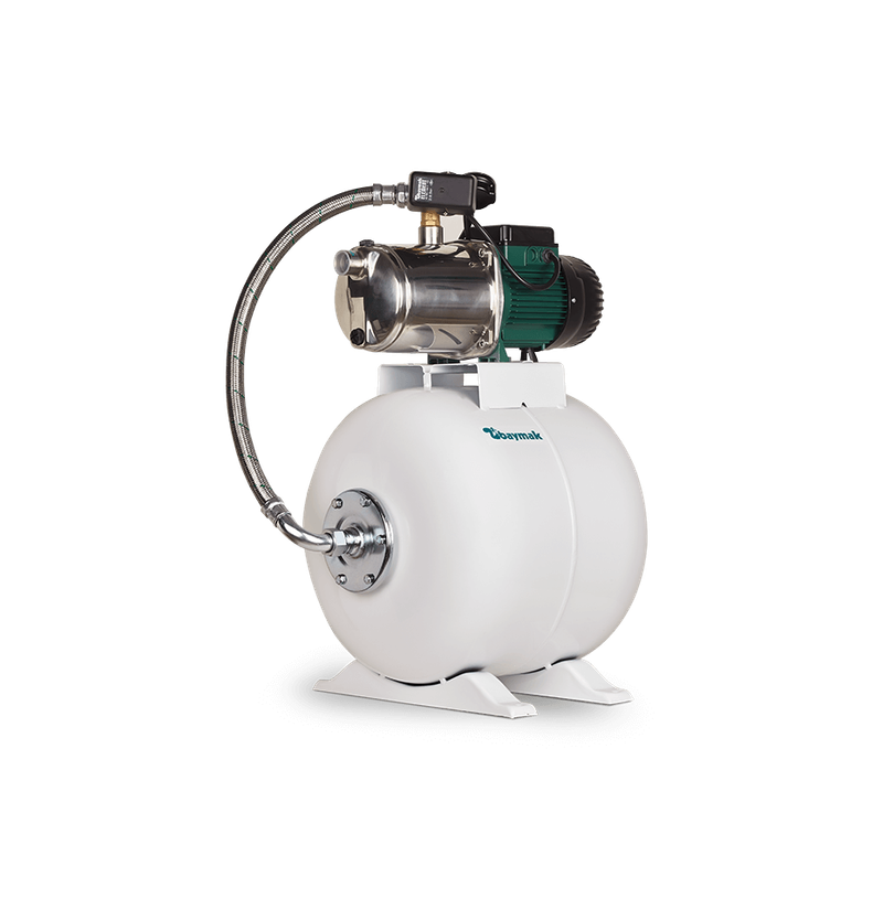 Baymak Euroinox 50/50 M 50LT Yatay Tanklı Sessiz Hidrofor 8 Kat 8 Daire