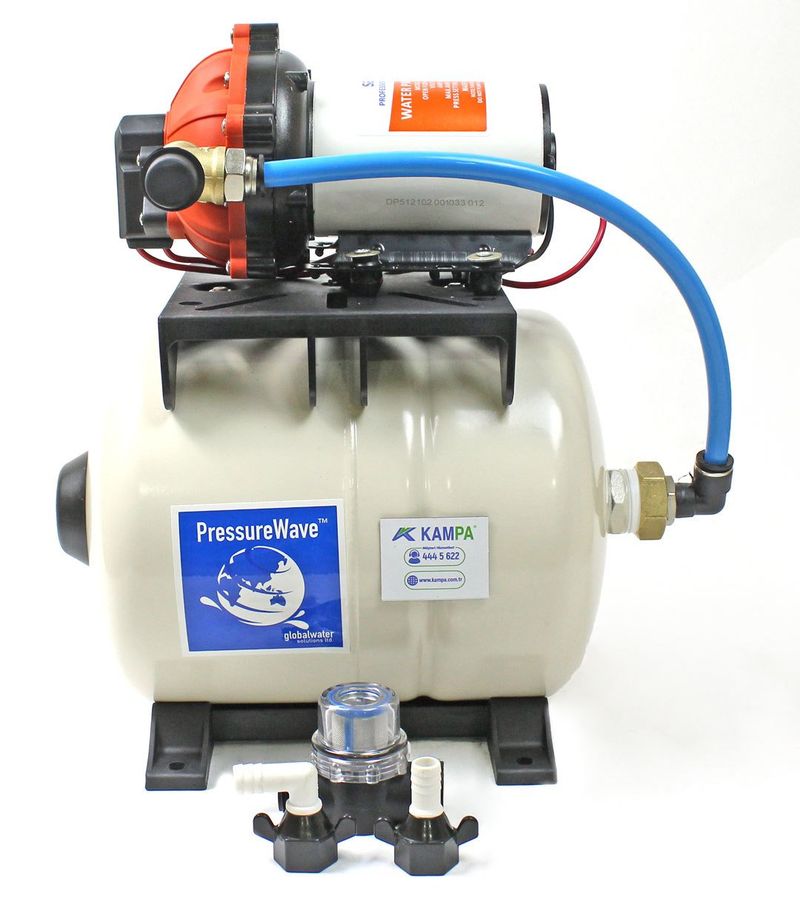 Seaflo 24 Volt Otomatik Hidrofor, Tekne, Yat, Karavan Hidroforu Pompası 8 Litre Tanklı