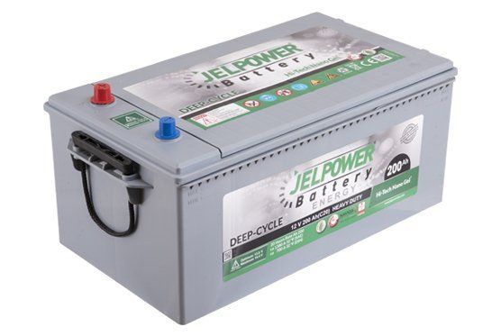 JelPower 12 Volt 200 AH Solar Jel Akü