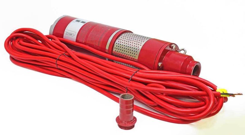 12 Volt Dc Solar Güneş Enerjili Dalgıç Pompa 200 Watt 20 Metre Kablolu 25 Mss 2 m³/h