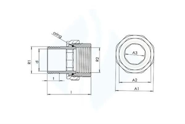 Düz Radyatör Rakoru TS 579 1/2''
