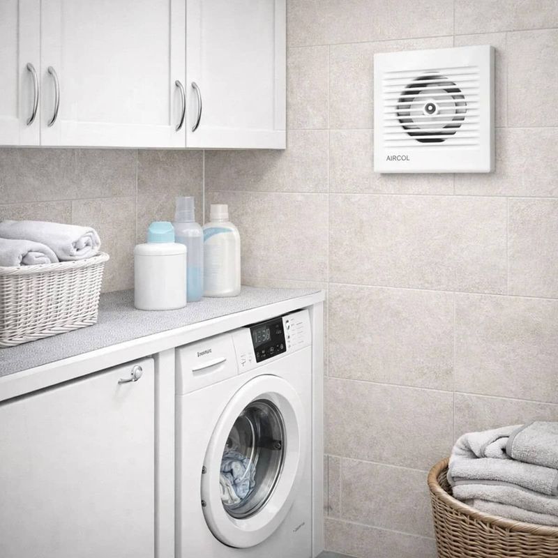 Aircol 200lük Banyo, Wc, Tuvalet Fanı / Aspiratörü 350 m³/h - Aircol 200