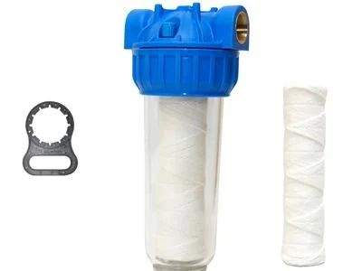 Aquafer 10 inç İp Sargılı Su Filtresi 3/4 inc 1 Mikron