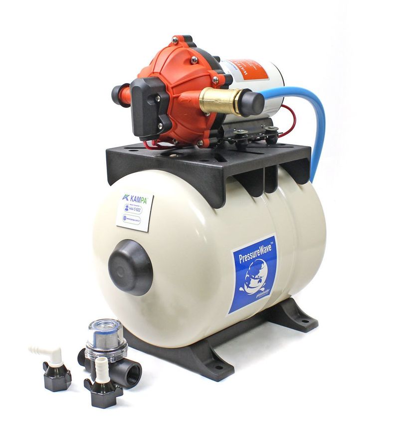 Seaflo 24 Volt Otomatik Hidrofor, Tekne, Yat, Karavan Hidroforu Pompası 8 Litre Tanklı