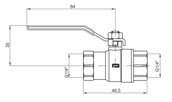 Pakkens 3/4'' Küresel Vana Dişi / Dişi