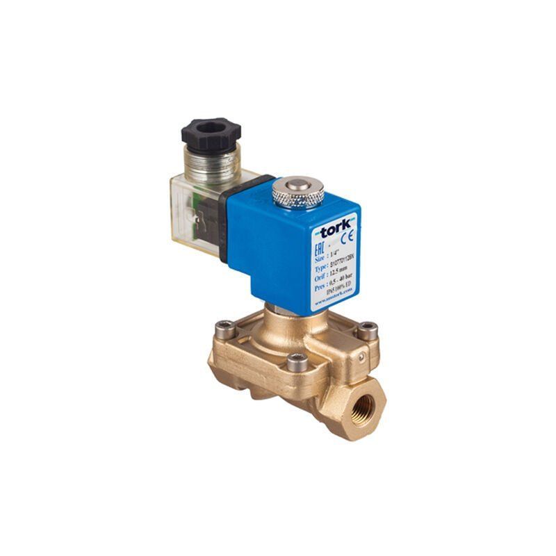 Tork S1074 Genel Maksat Solenoid Valf Pilot Kumandalı N.Kapalı 1/4'' - 0,5 - 16 Bar - 24 VDC