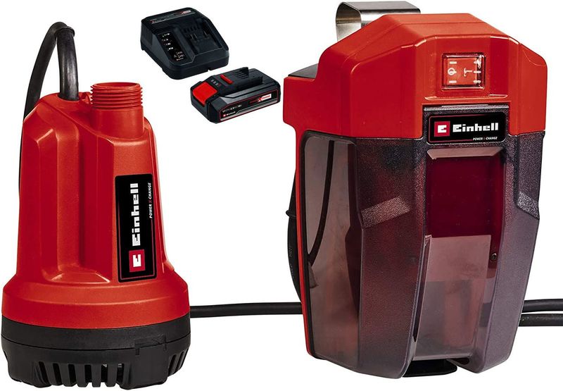 Einhell GE-SP 18 Li - Akülü Dalgıç Pompa - Temiz Su - Akü ve Şarj Dahil (2.5 Amper)