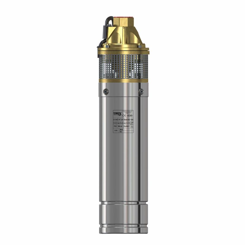 Troy 4HD 1500 4 inch Paslanmaz Dalgıç Pompa Monofaze (220V) 750 Watt