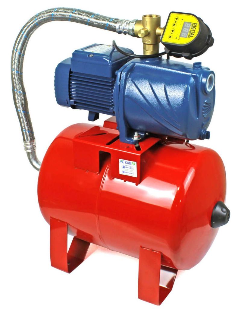 Pedrollo 4CPm 80-C Dijital Sessiz Paket Hidrofor 4 Kat 8 Daire 24 Litre Tanklı