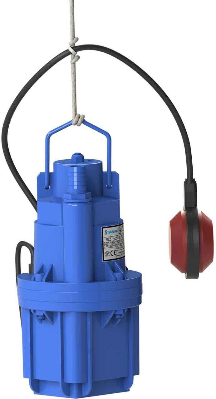 Sumak SDF 4 Flatörlü Elektromanyetik Dalgıç Pompa 10 Metre Kablolu