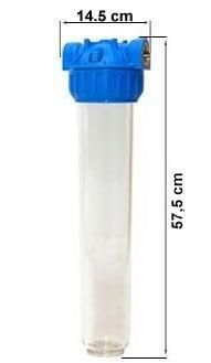 Aquafer 20 inç Silifozlu Kireç Önleyici Yıkanabilir Su Filtresi 3/4 inc 50 Mikron