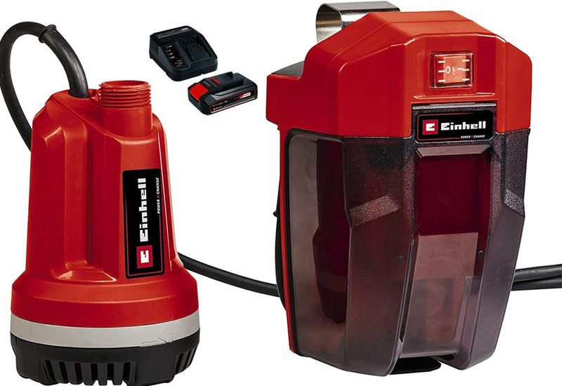 Einhell GE-PP 18 RB Li - Akülü Dalgıç Pompa - Temiz Su - Akü ve Şarj Dahil (2.5 Amper)