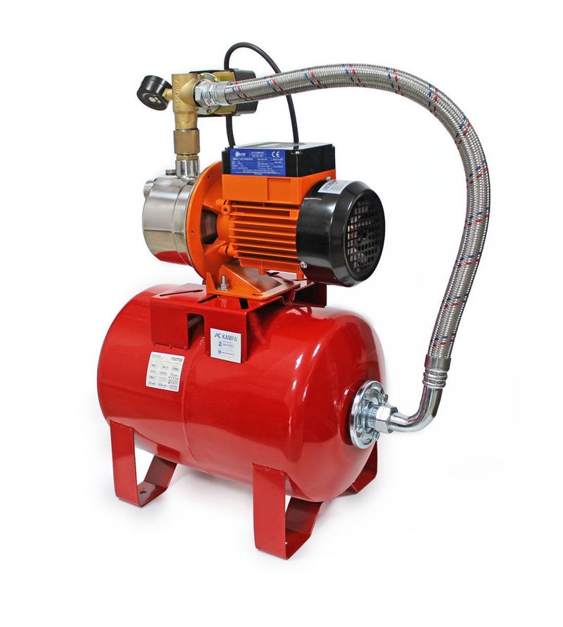 24 Volt DC Fırçasız Motorlu Solar Hidrofor 3 Kat 3 Daire 24 Litre Tank