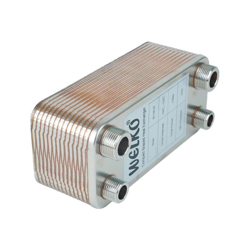 Welko EL30C-28 Kaynak Plakalı Isı Eşanjör Bağlantı 3/4 - 1/2 Kapasite 550 Lt/Saat