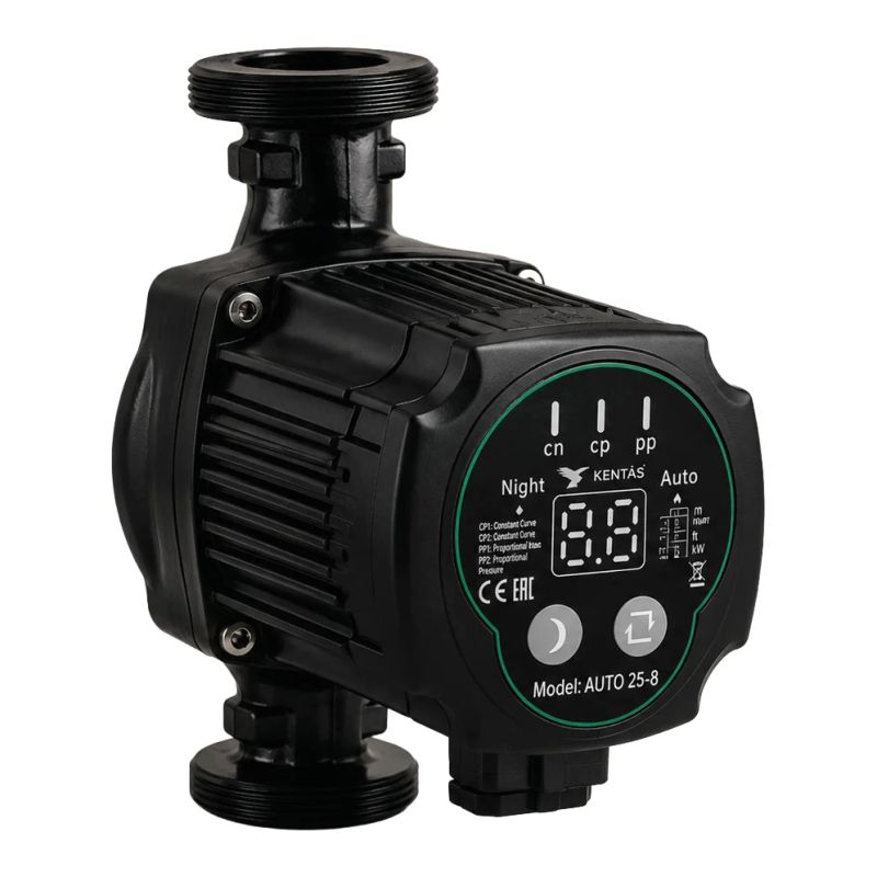 Kentaş AUTO 25-7/180 Frekans Konvertörlü Sirkülasyon Pompası 50 W