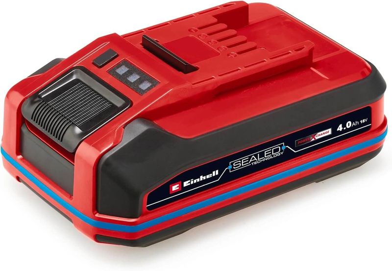 Einhell 18 V 4.0 Ah SEALED Power X-Change PLUS (Su ve toz geçirmez, IP57 koruma sınıfı, tüm Power X-Change cihazları ile uyumlu, şarj cihazı dahil değildir)