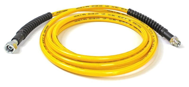 6 Metre Yüksek Basınçlı Oto Yıkama Hortumu 200 Bar Teflon Alman Malı Sarı