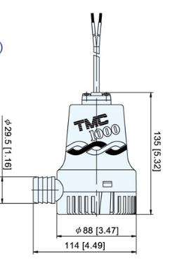 Tmc SR12106 Sintine Pompası 12V 1000 gph