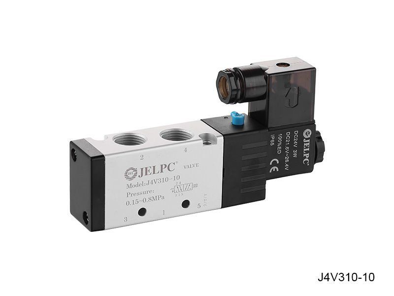 Jelpc 4V310 Pnömatik Yön Kontrol Valfi 5/2 Tek Bobin 08-1/4'' - 110 VAC