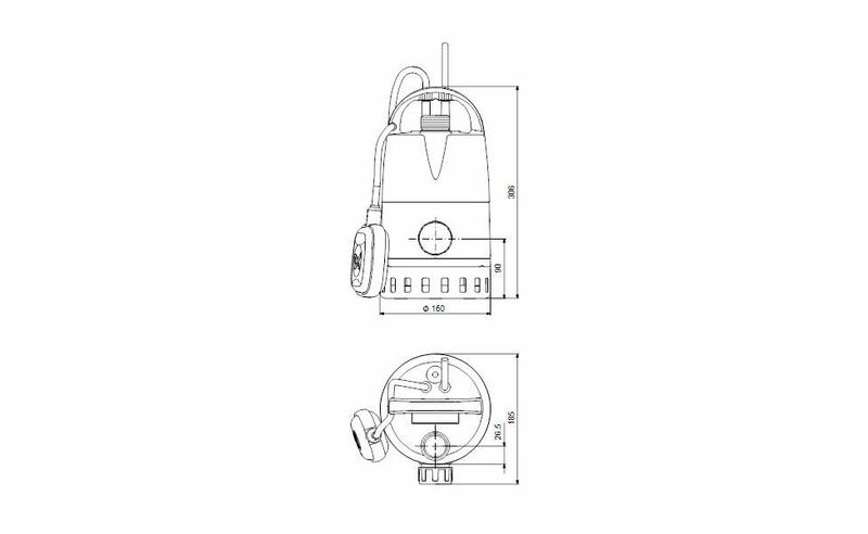 Grundfos Unilift CC7 - A1 Drenaj Dalgıç Pompa - Kirli Su 380 Watt