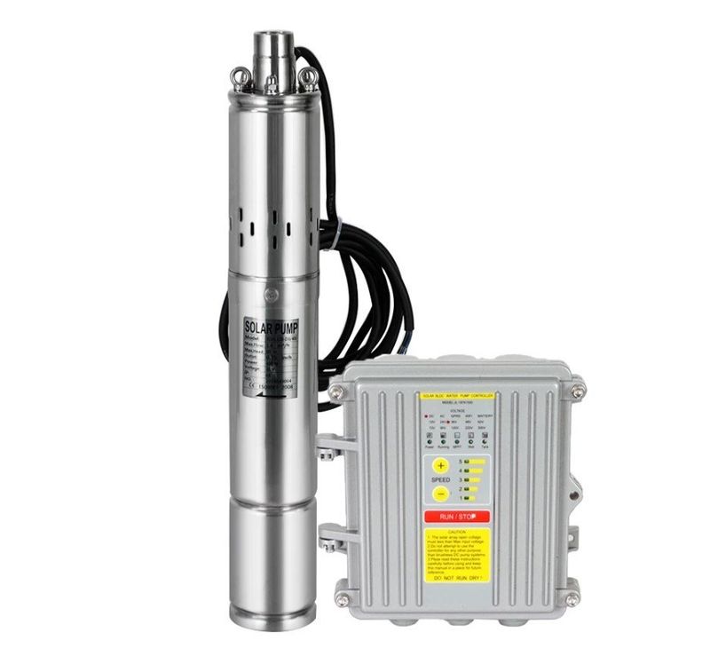 72 Volt Dc Solar Güneş Enerjili Dalgıç Pompa 70mm Dış Çap 1000 Watt Panolu 100 Mss 3.6 m³/h