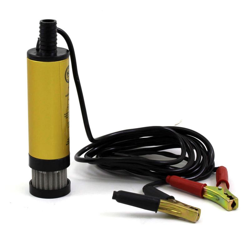 Kent 12 Volt Mazot Su, Süt Dalgıç Pompa, Mini Sintine Pompası Süzgeçli 42 mm Dış Çap
