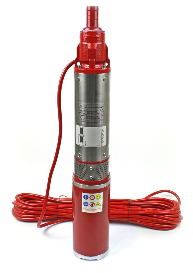 24 Volt Dc Solar Güneş Enerjili Kademeli Dalgıç Pompa 41 Mss 2.83 m³/h 400 Watt