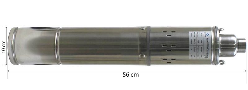 4 inch 100 mm Dış Çap Derin Kuyu Dalgıç Pompa 10 Metre Kablolu 550 Watt 115 mss 2.8 m³/h