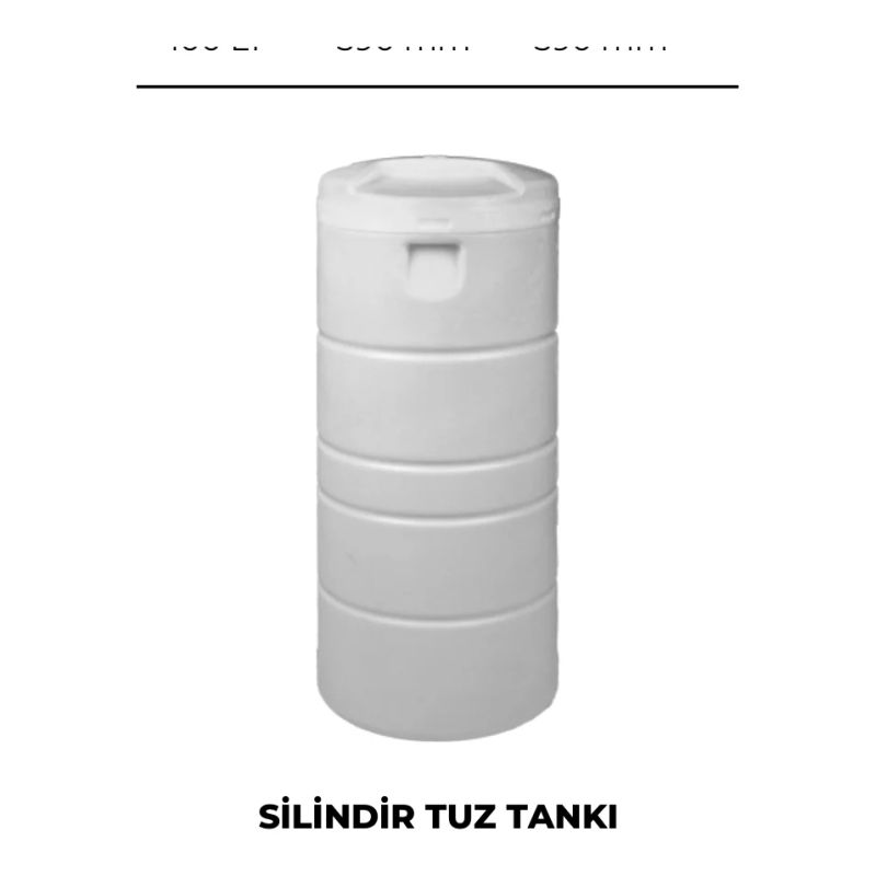 Filtek Cylindrical Salt Tank, 100 L
