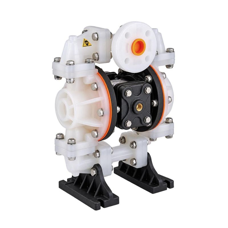 Huge Pump-Günalsan HP05 Plastik Polipropilen Gövdeli Diyaframlı Havalı Pompa 55 Litre/Dakika 7 Bar 3/4 inch Teflon/Viton