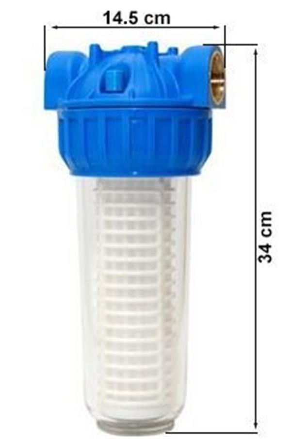 Aquafer 10'' Yıkanabilir Su Filtresi 1.1/2 inç 100 Mikron