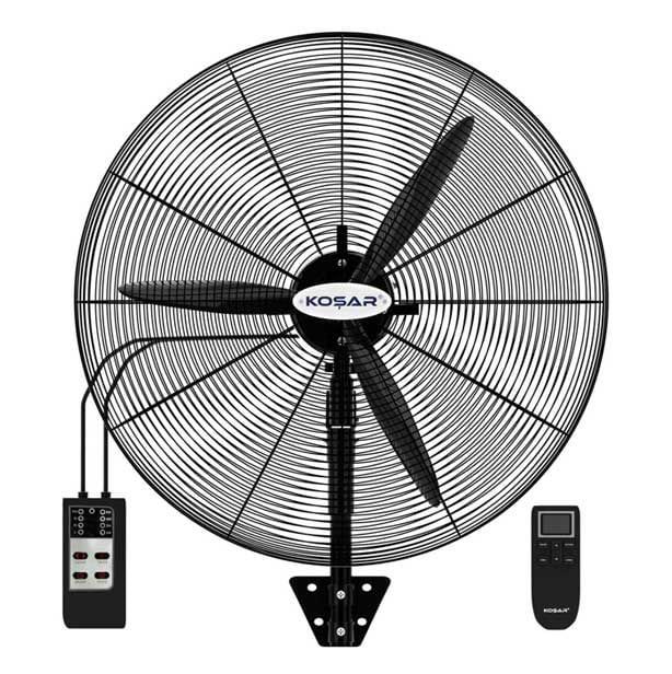 Koşar KSV 750 Kumandalı Sanayi Duvar Tipi Endüstriyel Vantilatör 75 cm