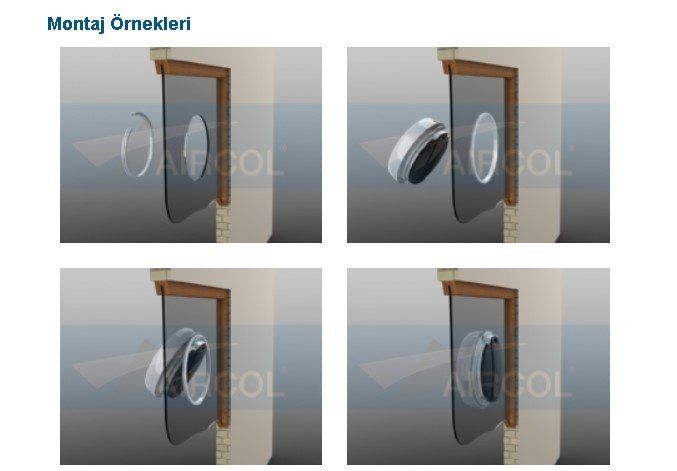 Aircol 150 K Kapaklı Aksiyel Fan / Aspiratör 350 m³/h - Aircol 150 K