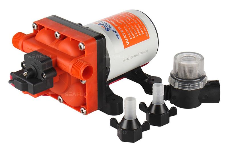 Seaflo SFDP2-050-055-42 Karavan, Tekne Hidroforu 24 Volt 18.9 lt/dak 55 Psi 3.7 Bar