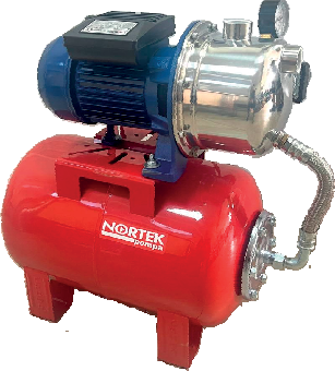 Nortek JSP INOX Paket Hidrofor 1 HP (24 Litre Dik Tanklı)