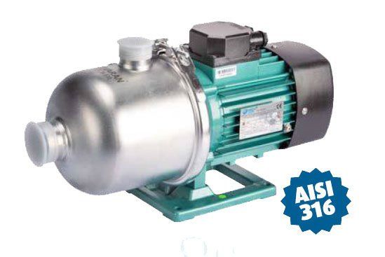 Varan CMF4-40 Komple Paslanmaz Yatay Kademeli Santrifüj Pompa AISI 316 - 1 HP 380 Volt